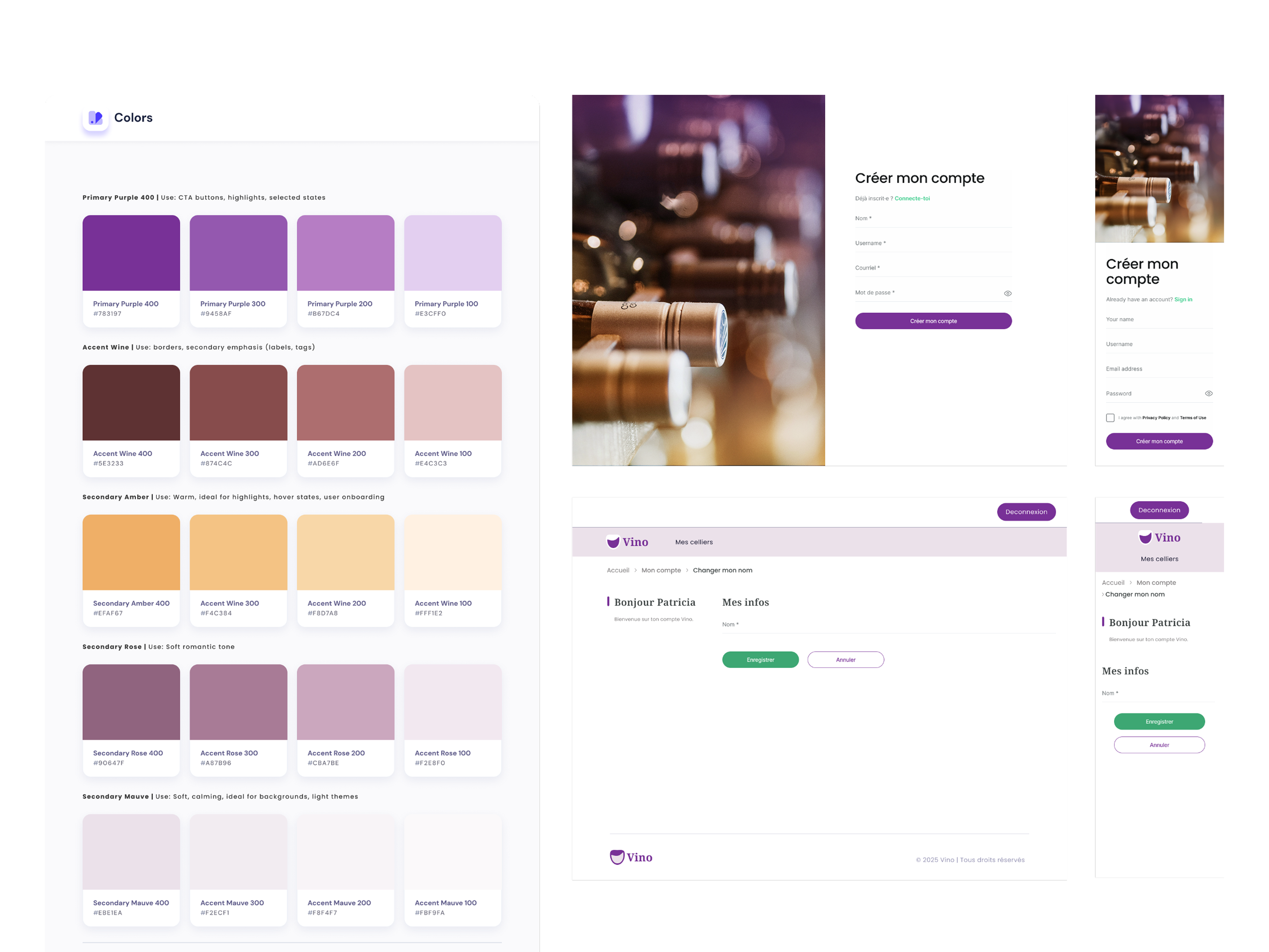 Capture d’écran du Vino Laravel